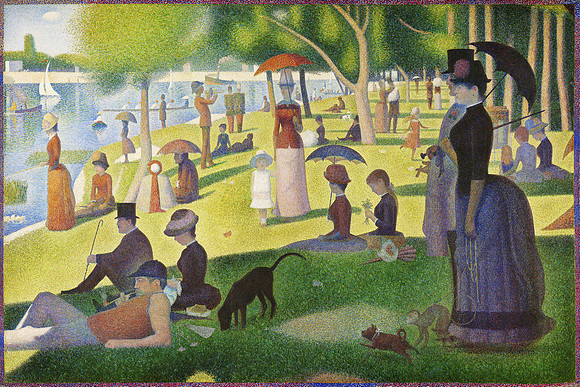 Georges Seurat's A Sunday on La Grande Jatte (1884). Original fr